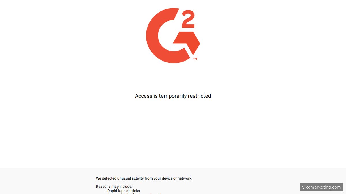 Screenshot of www.g2.com homepage page