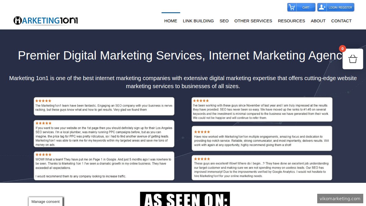 Startseite von Marketing 1on1 – Digitalagentur für lokale SEO und Competitive-Density-Analysen