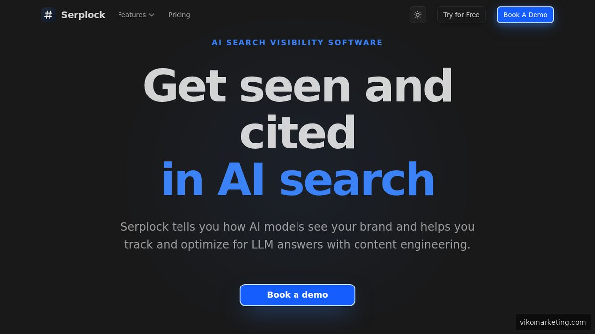Serplock Homepage – SEO-Tool mit Fokus auf Knowledge-Graph-Strategien