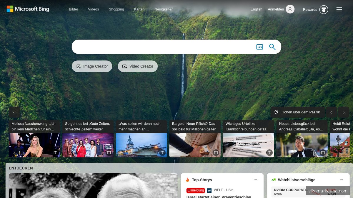 Bing Preisübersicht – die Nutzung von Bing als Suchmaschine und Webmaster Tools ist kostenlos
