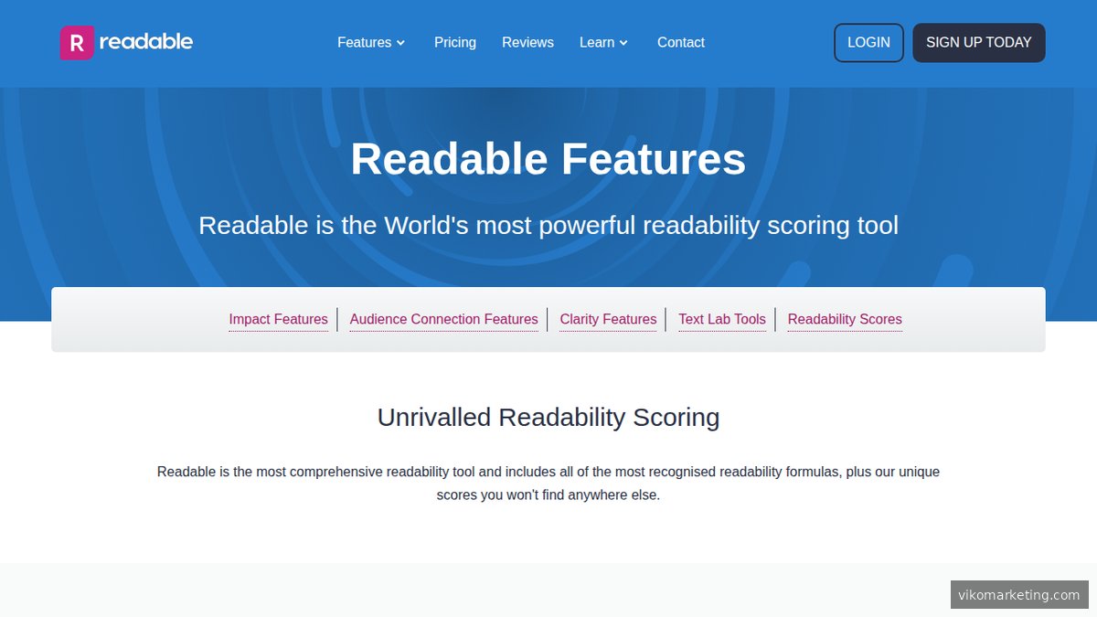 Readable – Funktionsübersicht mit AI-Sichtbarkeits- und Lesbarkeitsfeatures