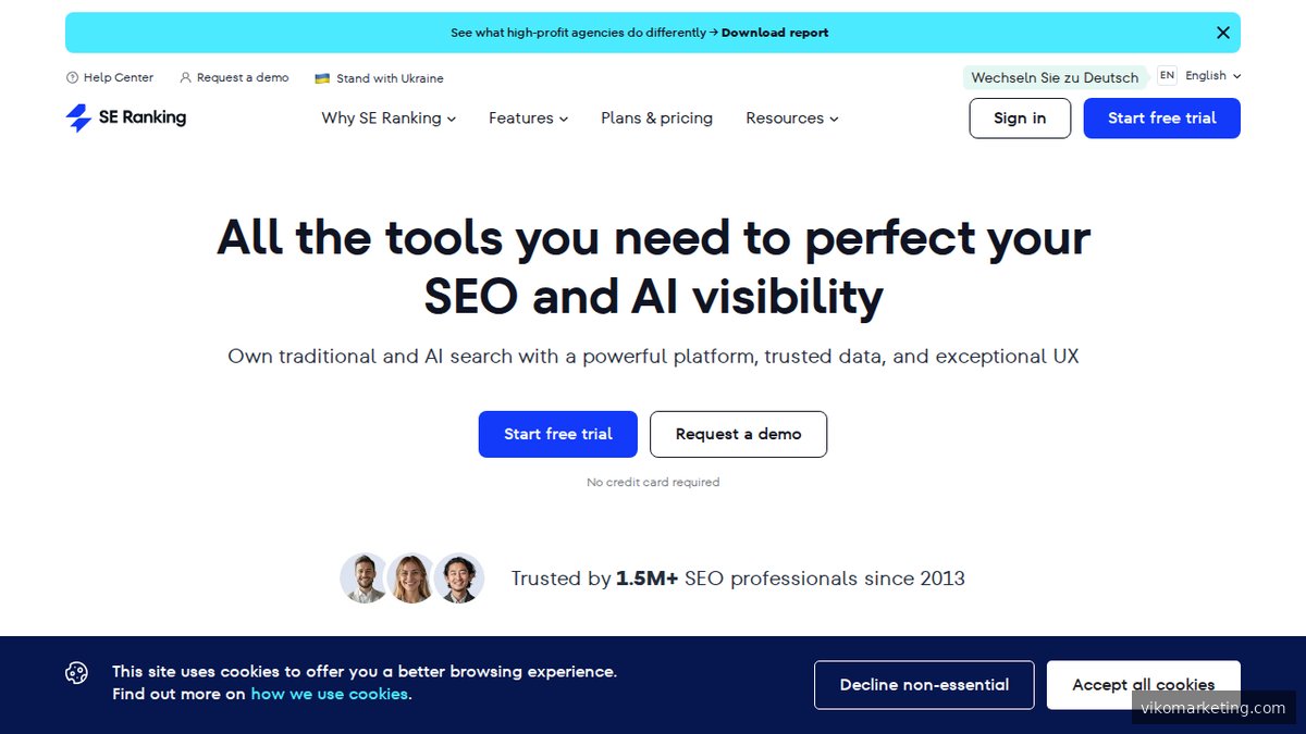 SE Ranking – All-in-one SEO-Plattform für Keyword-Tracking und Content-Performance-Analyse