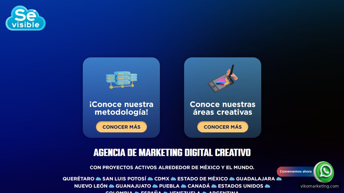 Screenshot der SE Visible-Homepage mit dem AI-Tracking- und Reporting-Tool
