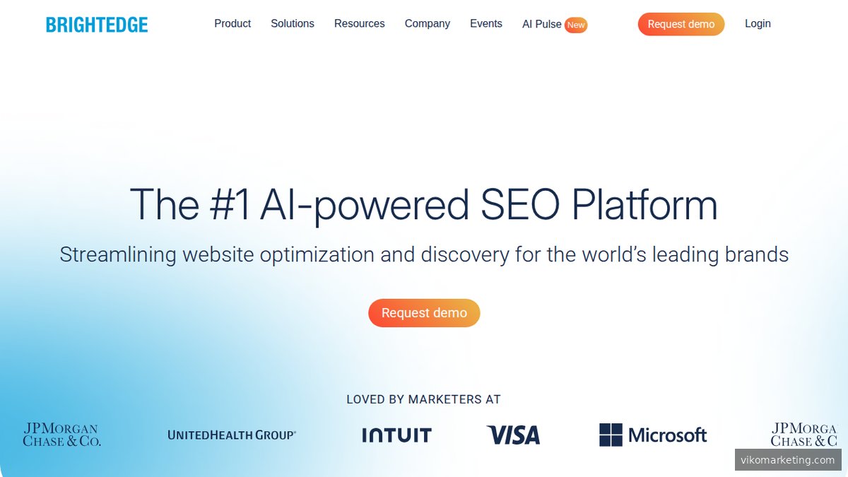BrightEdge – Enterprise-SEO-Plattform mit dedizierter Messung von LLM-Traffic und KI-Sichtbarkeit