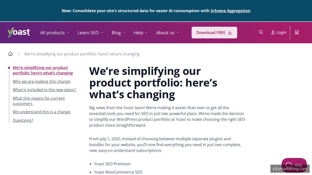 Yoast SEO Preisübersicht für das WordPress-Plugin mit Free- und Premium-Optionen