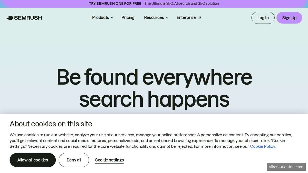 SEMrush – All-in-One-SEO-Suite mit Keyword-Analyse, technischem SEO und integrierten KI-Tools