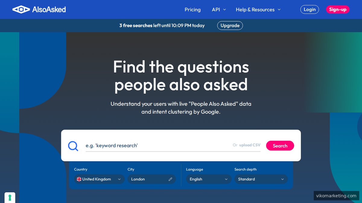 AlsoAsked – Recherche-Tool für verwandte Fragen aus Google&rsquo;s &ldquo;People Also Ask&rdquo;