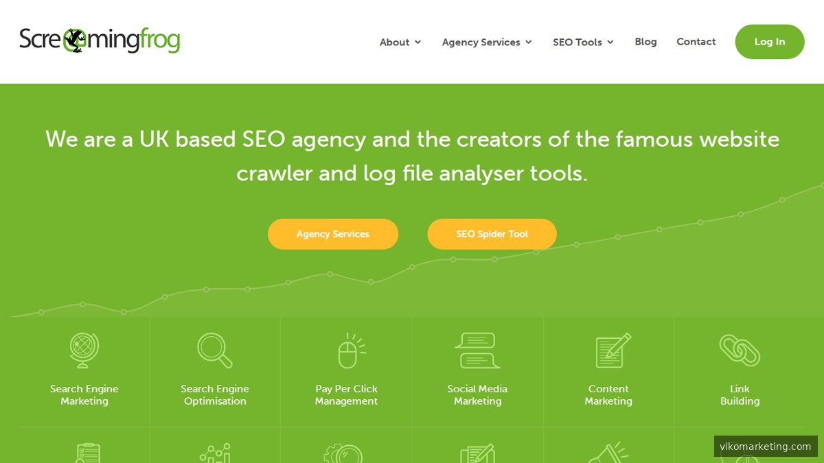 Screenshot of www.screamingfrog.co.uk homepage page